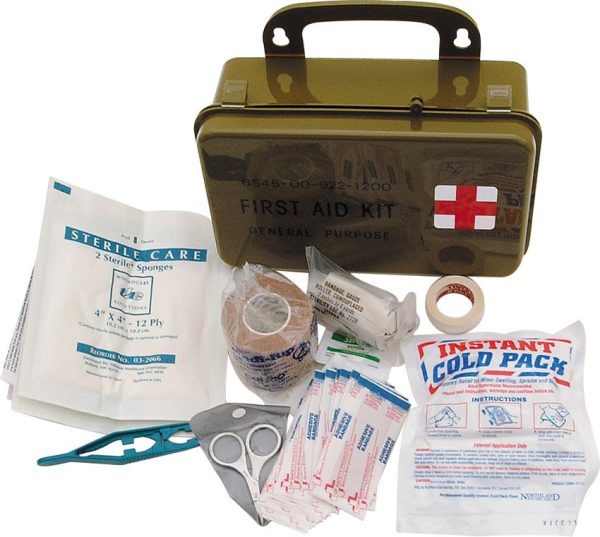 Elite First Aid General Purpose Kit - Military Style Box