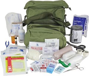 Elite First Aid M-3 Medic Bag 125 Items Olive Drab Military