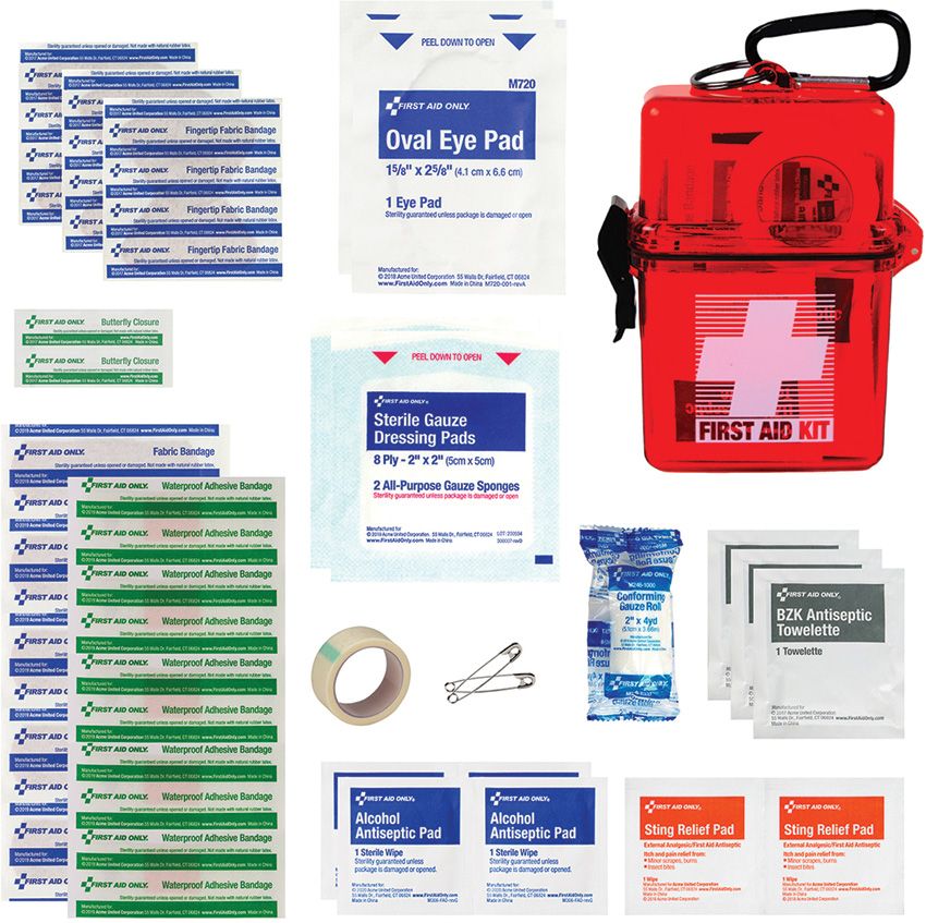 First Aid Only Outdoor First Aid Kit - Waterproof Case | Atlas Knife Co