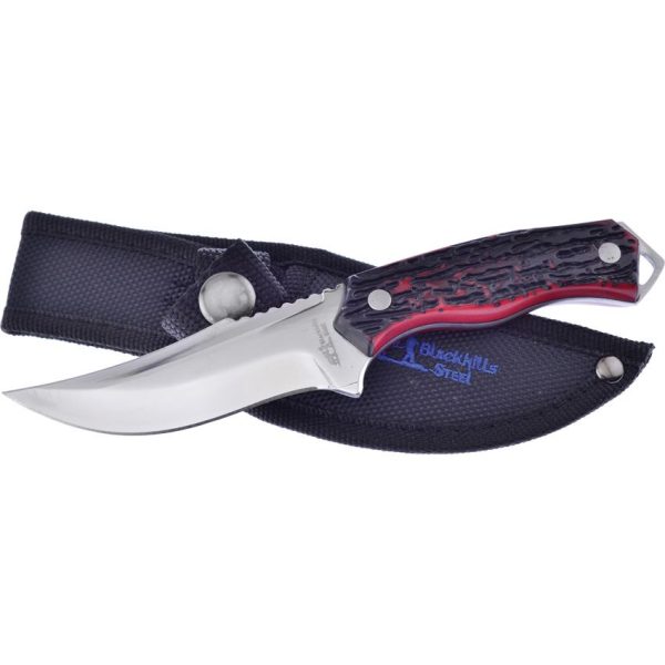Frost Cutlery Black Hills Skinner - Red Delrin Handle
