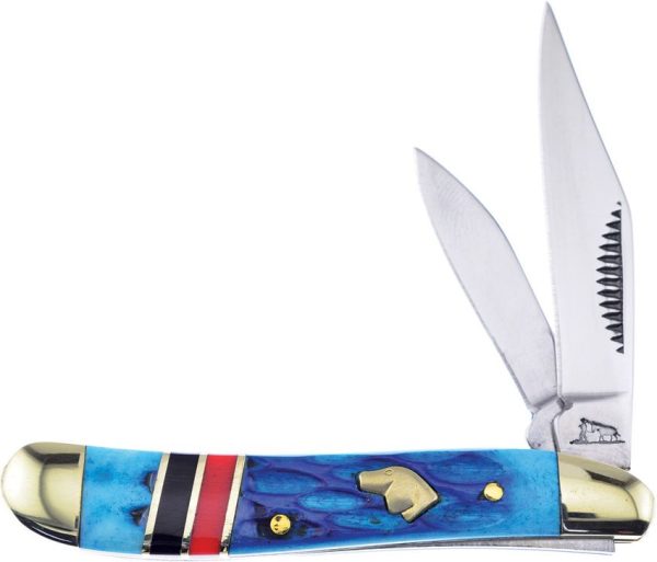 Frost Cutlery Black Hills Peanut - Blue Jigged Bone
