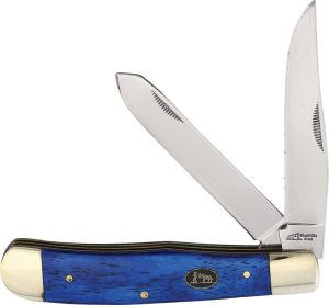 Frost Cutlery Black Hills Trapper - Blue Smooth Bone