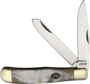 Frost Cutlery Trapper Ox Horn Folding Knife