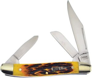 Frost Cutlery Caliber Stockman Sagebrush Jigged Bone