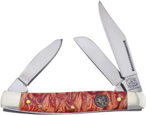 Frost Cutlery Stockman Whiskey River Red Resin
