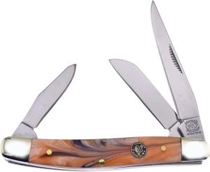 Frost Cutlery Stockman Gold Resin - 3 Blade