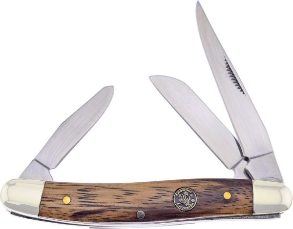 Frost Cutlery Stockman Zebra Wood - 3 Blade