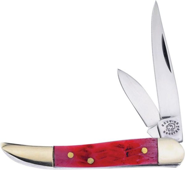Frost Cutlery Crowing Rooster Toothpick Red Bone