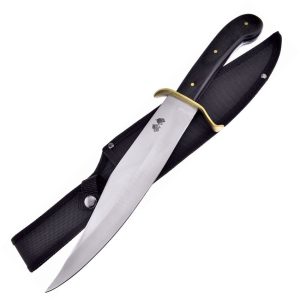 Frost Cutlery Bowie Pakkawood Black Fixed Blade Knife 10.75"