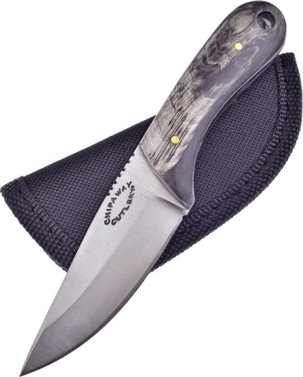 Frost Cutlery Chipaway Skinner Buffalo Horn - Fixed