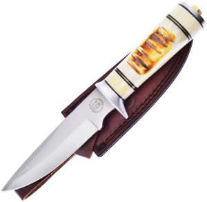 Frost Cutlery Seven Lakes Fixed Blade Torched Bone