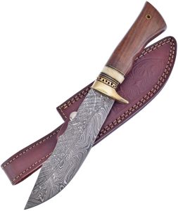 Frost Cutlery Sky Dancer Damascus Bowie Fixed Blade Knife
