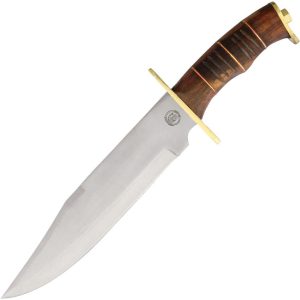 Frost Cutlery Bear Hunter Bowie Fixed Blade 9.5" Satin Stainless