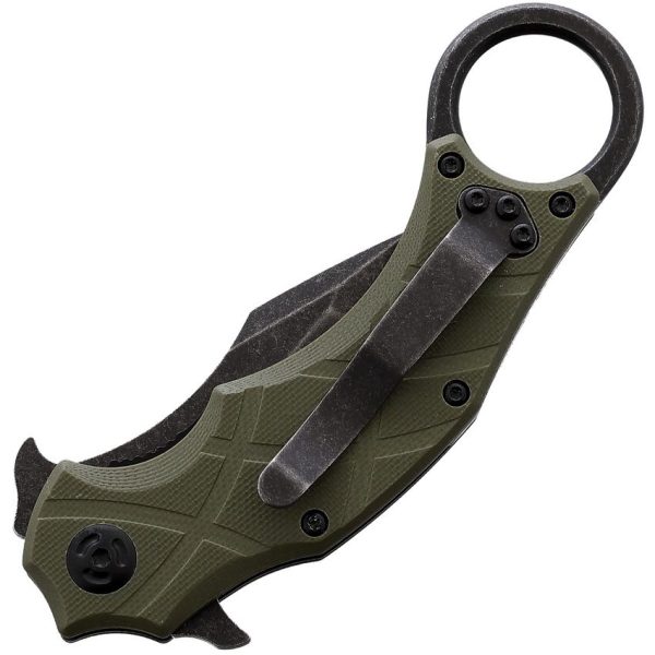 The Claw Linerlock Green