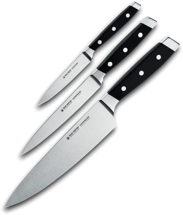 FELIX First Class 3-Piece Knife Set Chef Utility Pairing German