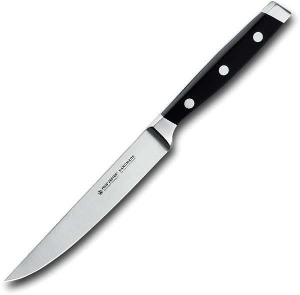 Felix Steak Knife Satin X50CrMoV15 Black Handle