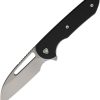 Ferrum Forge Prolix Linerlock Black Folding Knife Nitro V Steel