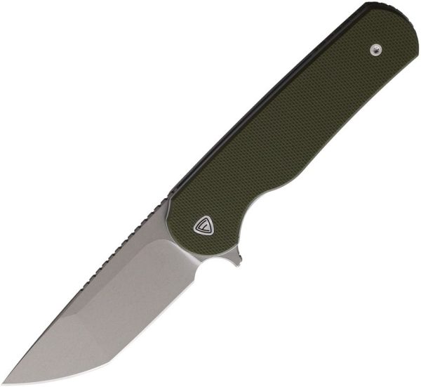 Ferrum Forge Zelex Linerlock Green G10 Tanto Knife