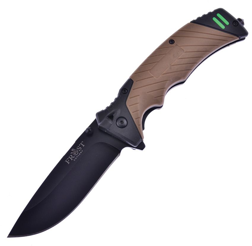 Frost Cutlery Firestarter Linerlock Assisted Opening Folding Knife