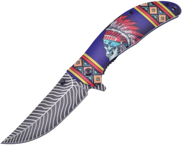 Frost Cutlery Linerlock A/O Blue - Assisted Opening