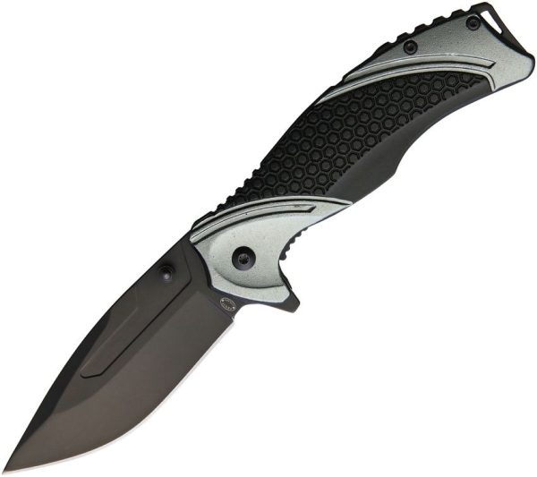 Frost Cutlery Avenger Linerlock A/O - Black Aluminum