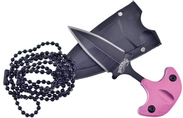 Frost Cutlery Push Dagger Coyote Pink Blade