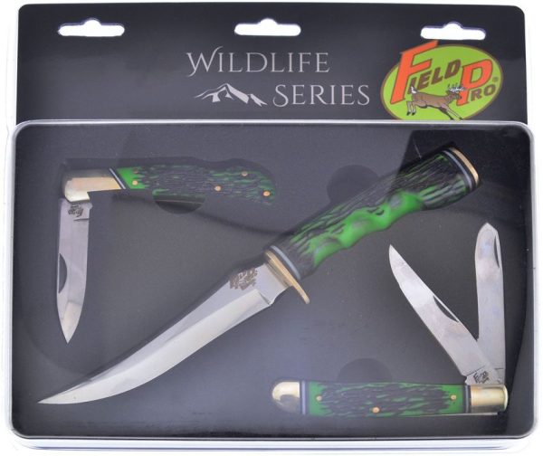 Frost Cutlery Field Pro Wildlife Set Stainless Folding Knife