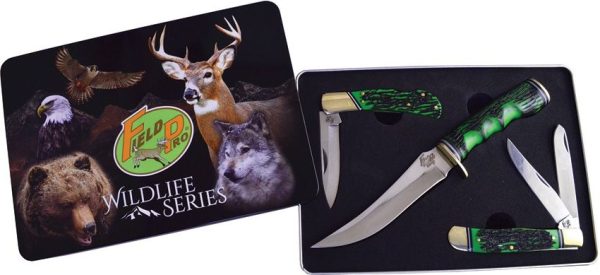 Frost Cutlery Field Pro Wildlife Set Stainless Folding Knife