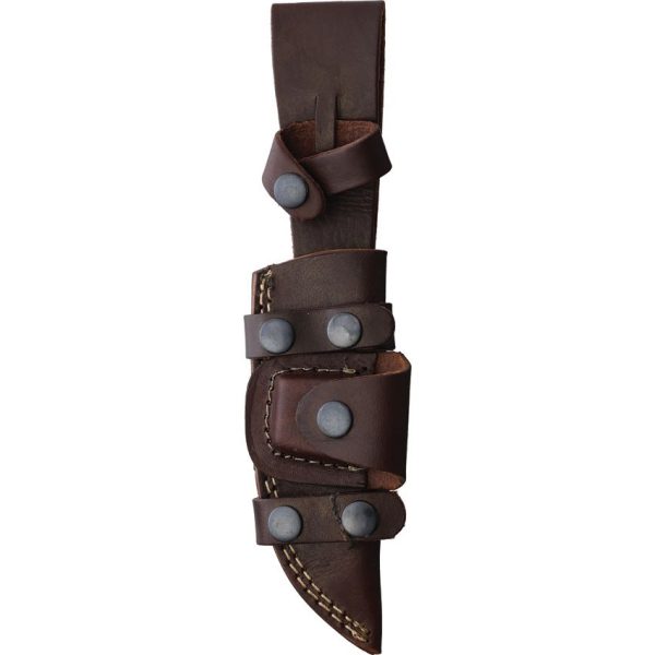 Fox-N-Hound Damascus Fixed Blade - Ebony Wood Handle