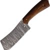 FH Knives Damascus Cleaver Fixed Blade Wood Handle
