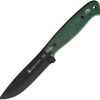 FH Knives Wood Wrecker Fixed Blade Green Micarta