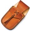 FH Knives Lockback Damascus Natural Bone