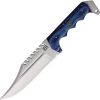 FH Knives Bowie Blue Wood Fixed Blade Knife 6.5" Stainless