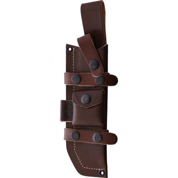 FH Knives Bowie Blue Wood Fixed Blade Knife 6.5" Stainless