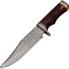 FH Knives Damascus Bowie 7" Damascus Blade Fixed Knife