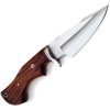 FH Knives Fixed Blade Brown Wood 5" Satin Stainless