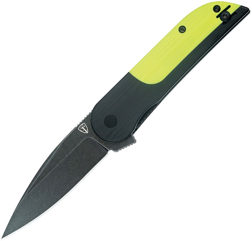 Finch Devil's Finger Linerlock Folding Knife 3.13" 14C28N Neon