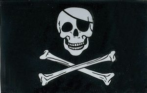 FLAG6968.jpg Flags Jolly Roger Pirate Flag 3 x 5 Feet