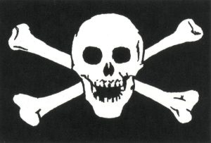 FLAG7145.jpg Flags Crossbones Skull Flag 3 x 5 Feet Polyester