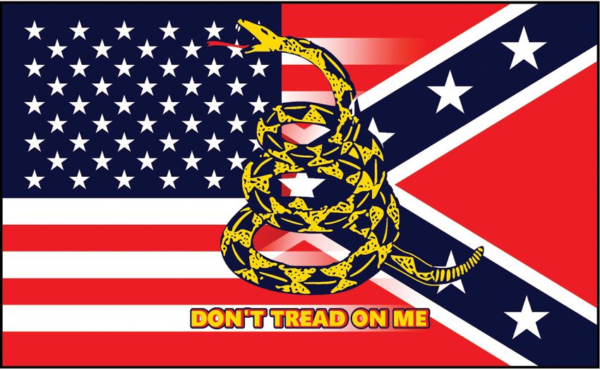 Flags USA & Confederate Flag 3' x 5' Polyester w/ Grommets