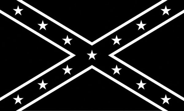 Flags Confederate Black/White Flag 3x5 - Polyester