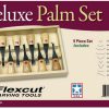 Flexcut Deluxe Palm Set 9pc High Carbon Steel Wood Carving Tools