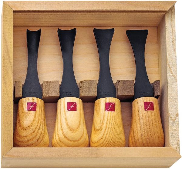 Flexcut Super-Wide Palm Carving Set 4pc High Carbon Steel