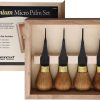 Flexcut Premium Micro-Palm Set Cherry Wood Carving Tools