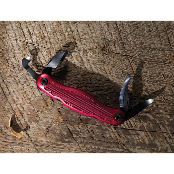 Flexcut Spoon Carvin Jack 2.0 Multi-Tool Burgundy Aluminum