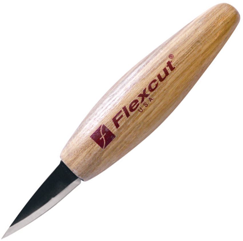 FLEXKN34.jpg Flexcut Skewed Detail Knife 1.75" High Carbon Steel Blade