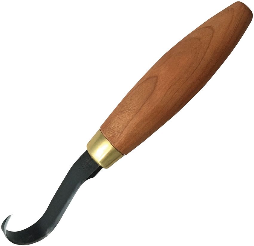 FLEXKN52.jpg Flexcut Single Bevel Sloyd Hook Knife, 6.75" Cherry Wood Handle