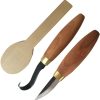 FLEXKN70.jpg Flexcut Spoon Carving Kit Cherry Wood Handle Basswood Blank
