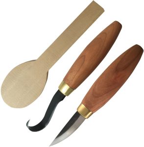 Flexcut Spoon Carving Kit Cherry Wood Handle Basswood Blank