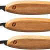 FLEXKNP500.jpg Flexcut Premium Knife Starter Set 3pc Cherry Wood Handle USA